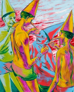 Therapy: Conceptual Oil Painting on Canvas, 160x130 cm, 2026