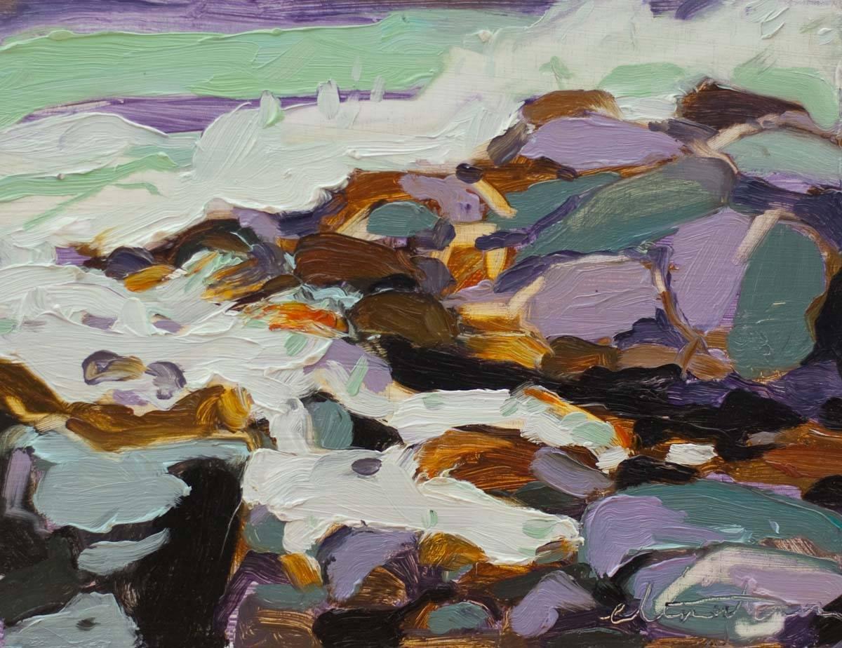 Emily Trenholm Landscape Painting - Lobster Cove