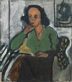 Portrait of a Woman in a Green Blouse
