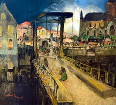 "Scena di mercato a Deinze – Il casello, 1920" di Albert Saverys (1886 – 1964)