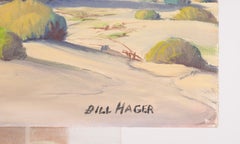 Bill Hager, «Desierto, paisaje cerca de Palm Springs, árboles de Smock, matorrales rodantes»
