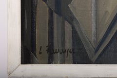 "Reminiscence II", Mid-Century Geometric Abstract Painting