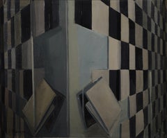 "Reminiscence II", Mid-Century Geometric Abstract Painting