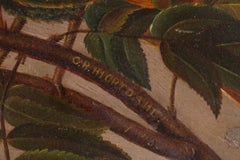 Birds Among Rowan Berries, 19th Century Naturalist Bird Painting