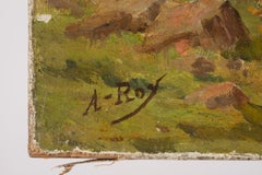 «Summer Village Road» – A. Roy, paisaje posimpresionista francés, hacia 1908
