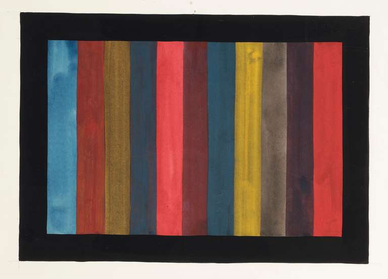 Sol LeWitt Abstract Painting - Vertical bands