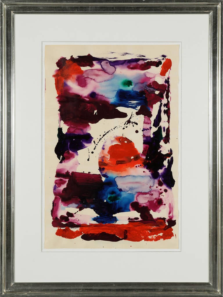 UNTITLED - Abstract Painting by Sam Francis