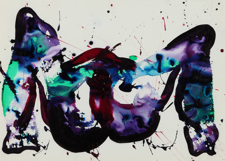 UNTITLED - Painting by Sam Francis