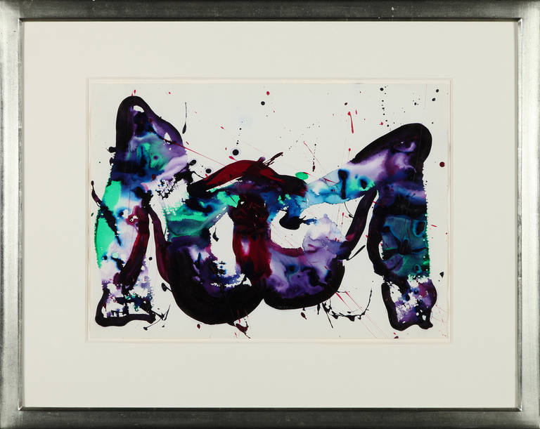 UNTITLED - Abstract Painting by Sam Francis