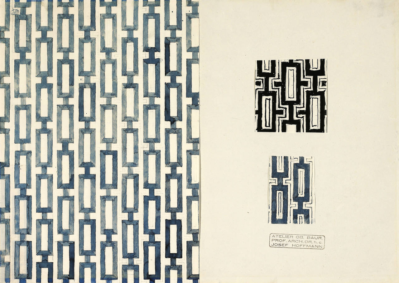 Josef Hoffmann Abstract Drawing - Ornamental Design