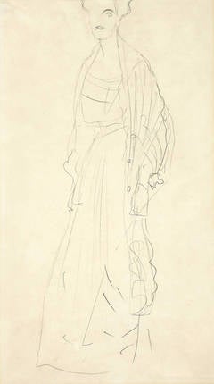 Margaret Stonborough-Wittgenstein standing, 1904-05