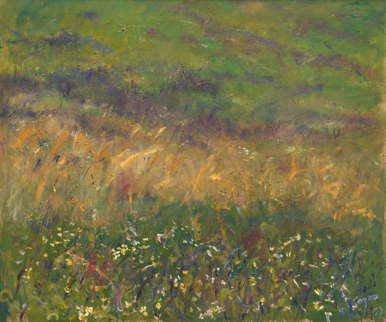 Anna Sogno Landscape Painting - Flowery meadow