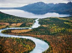 The Allen River Enters Lake Chauekuktuli, Alaska