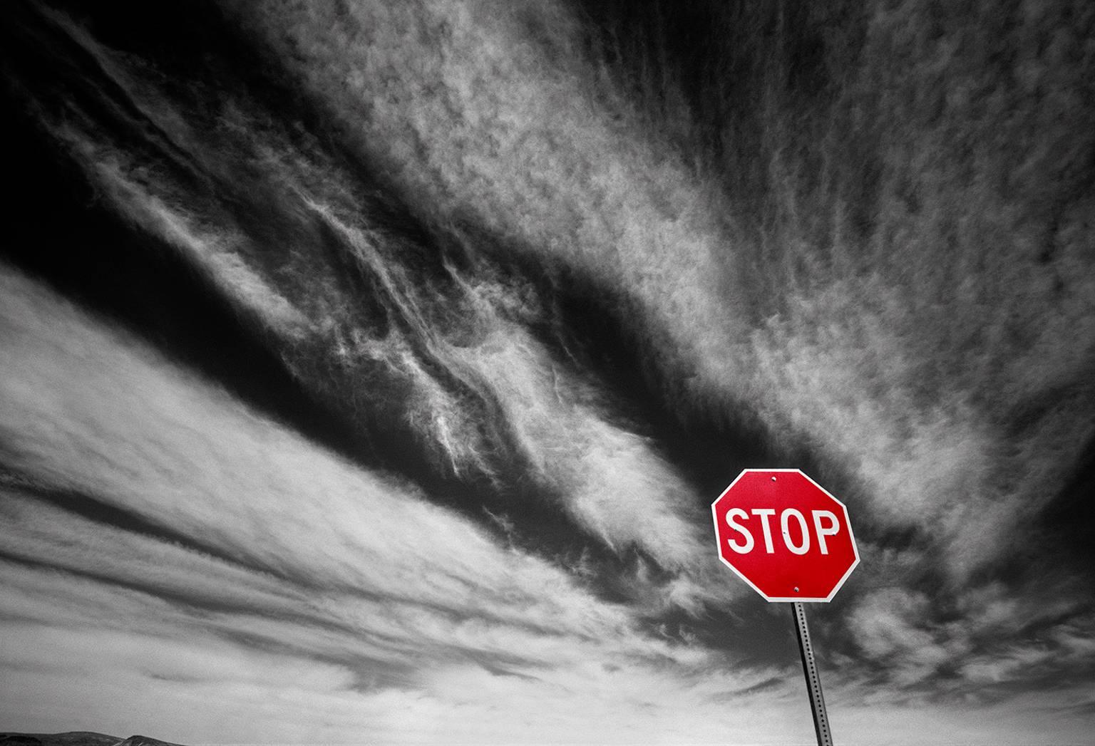 Bob Kolbrener Landscape Photograph - Stop Sign, Nevada