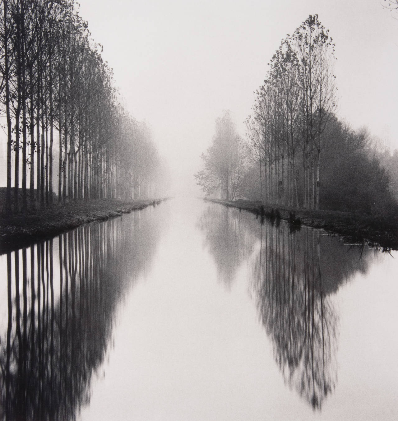 Michael Kenna Landscape Photograph - French Canal, TTBW, Loure-Et-Cher, France