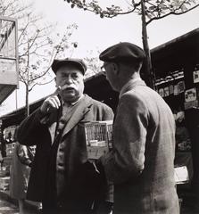 Imogen Cunningham - At The Bird Market, Paris, 1960 Vintage At The Bird Market, Paris, 1960