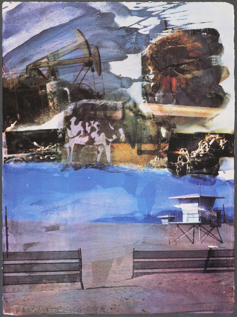 Robert Rauschenberg Abstract Print - L.A. Uncovered, L A. Uncovered #5
