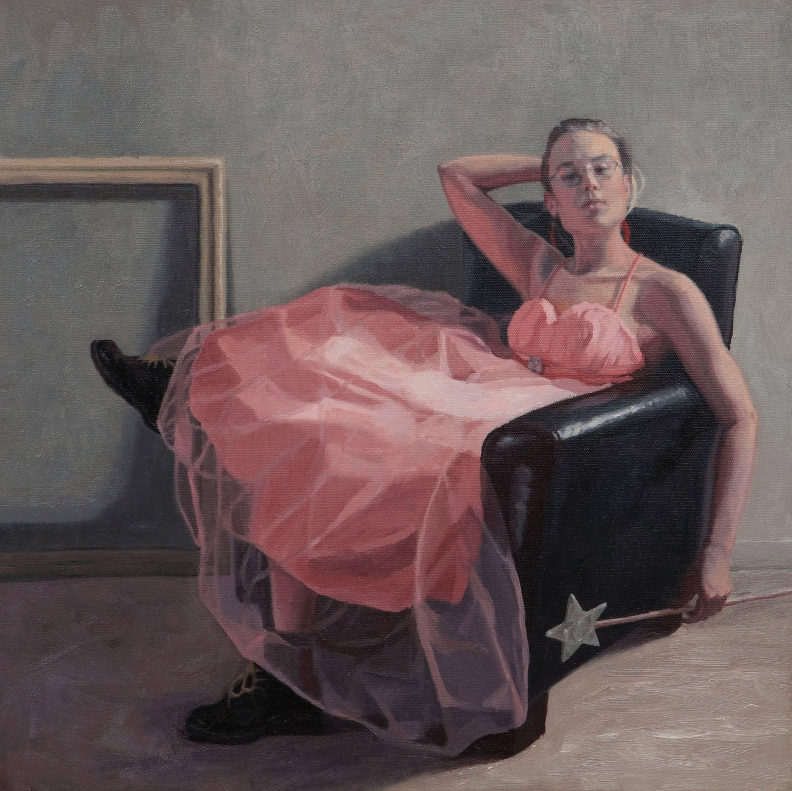Lani Emanuel Figurative Painting - Prom II, oil painting 