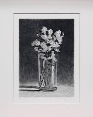 Vase II, floral etching  
