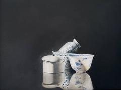 Ming Dinasty Cups, oil painting 