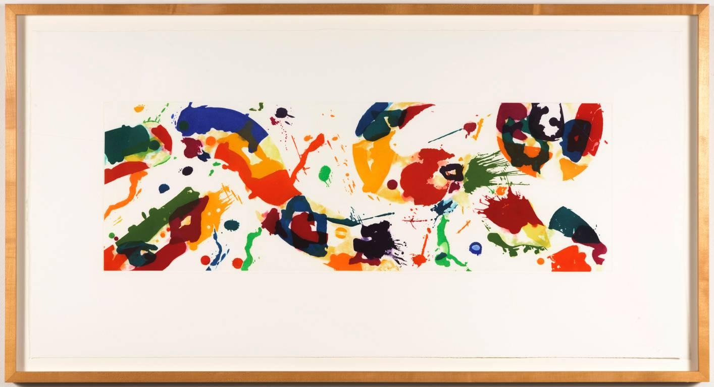Sam Francis Abstract Print - Untitled, etching