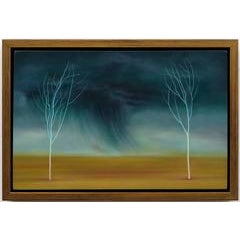 The Storm Between Two Trees, oil painting 11