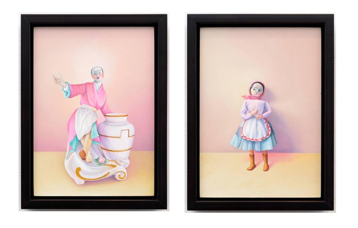 Laura Lasworth Still-Life Painting - The Annunciation (diptych), oil painting 