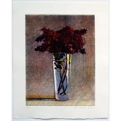 Lilacs, limited edition three color etching 9