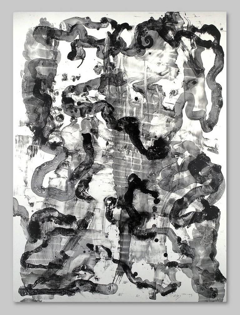 Ed Moses Print - Untitled Abstraction V, lithograph 