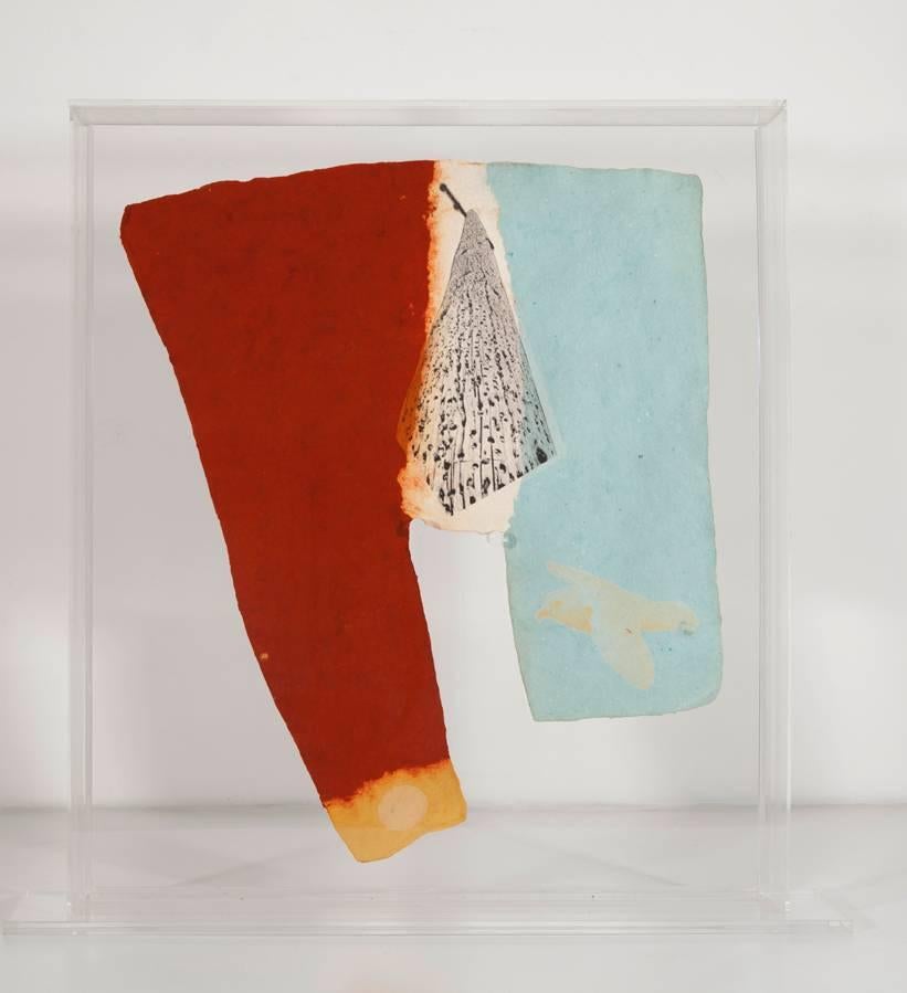 Robert Rauschenberg Abstract Print - Pages and Fuses Link, 1974, pressed paper pulp sculptural print