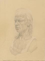 Prosthetic Head for Brad Pitt, drawing 
