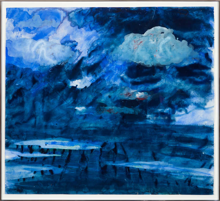 Peter Alexander Landscape Painting - Sunset (Blue)