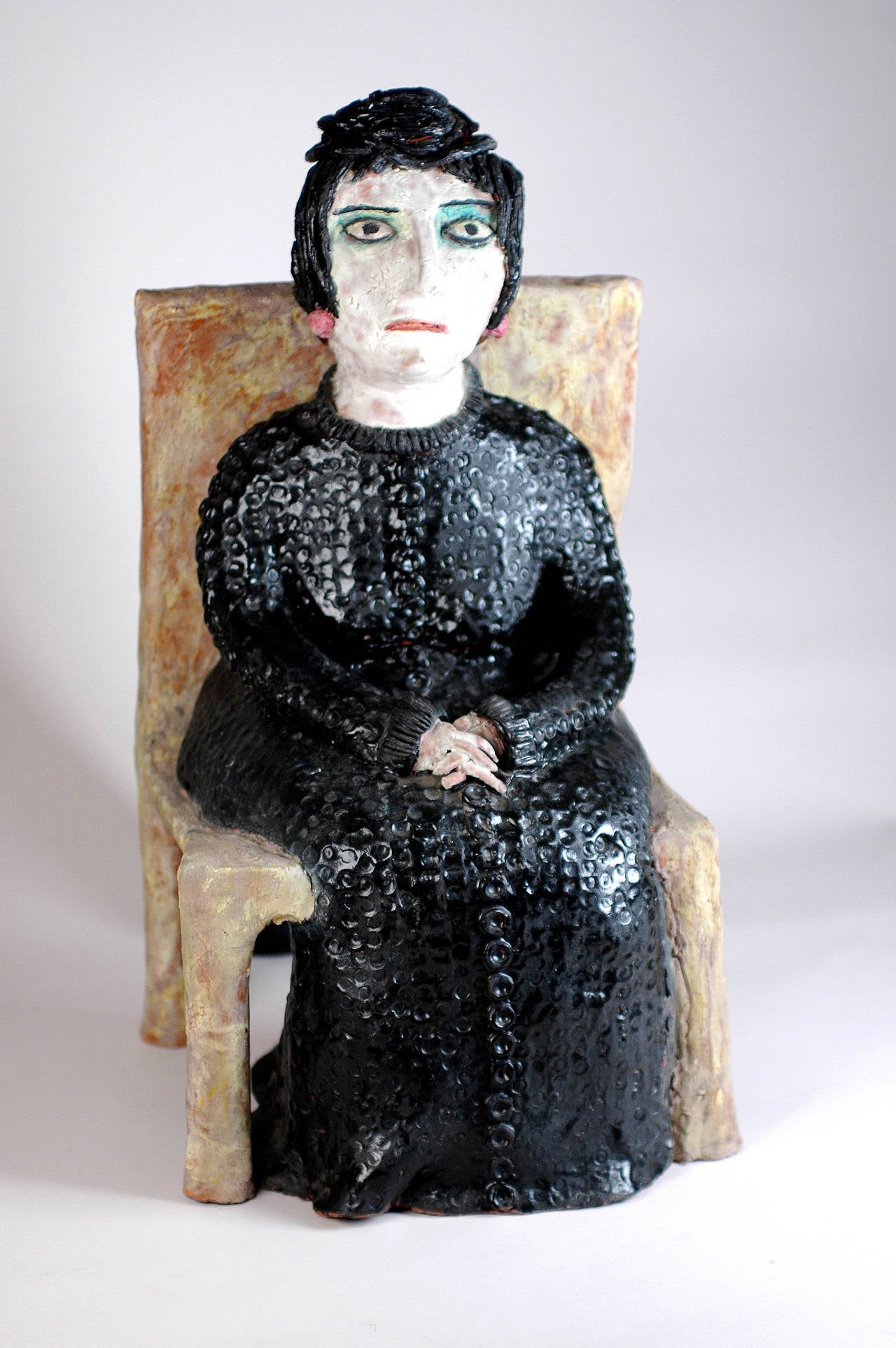Beatrice Wood Figurative Sculpture - The Rich Aunt
