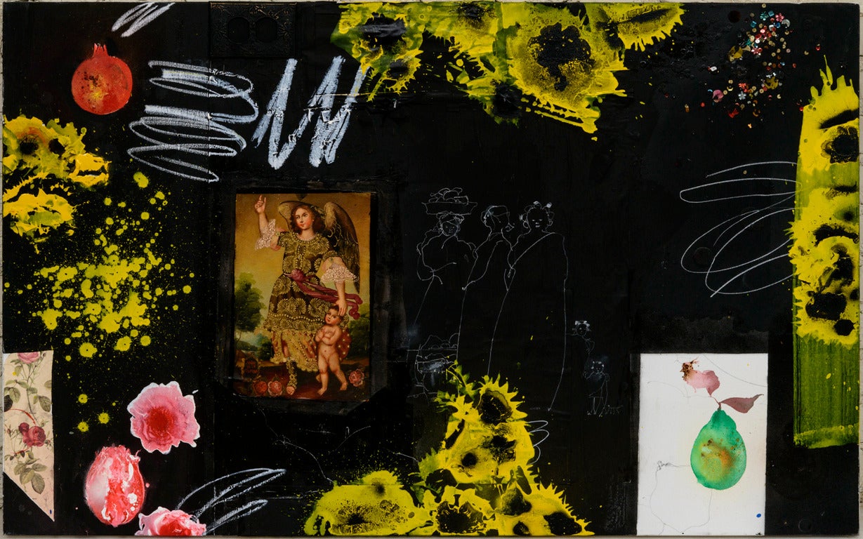 Raymond Saunders Abstract Painting - Untitled (RS15-026)