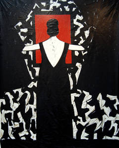 Tormenta (storm), 2014, portrait of a woman in black 