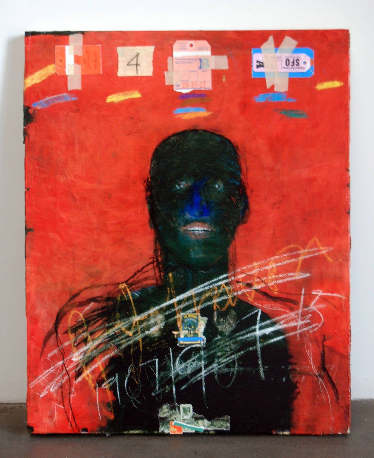 Jack Johnson (RS15-019) - Painting by Raymond Saunders
