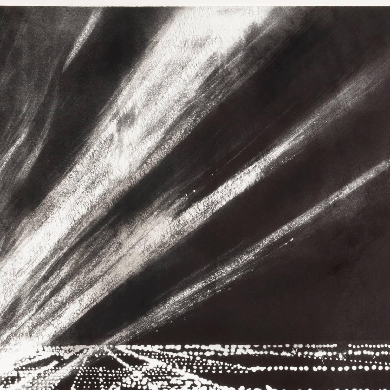 LAX XXIX, 1989
monoprint
57-1/8 x 49" - framed

signed in pencil lower right 

Peter Alexander (born 27 February 1939) is an important and influential American artist who pioneered the Light and Space artistic movement in southern