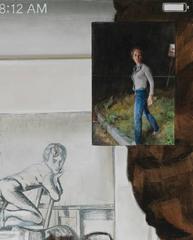 MCell, oil painting on wood panel