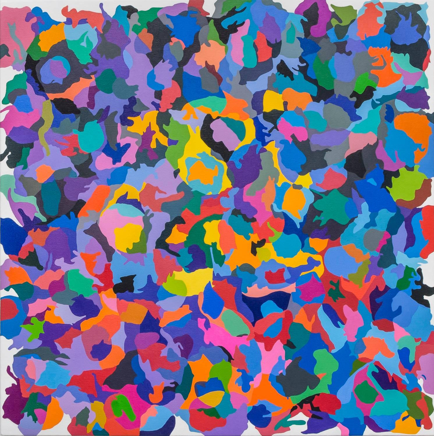 Tom Krumpak Abstract Painting - Leading to a Tumbling Garden