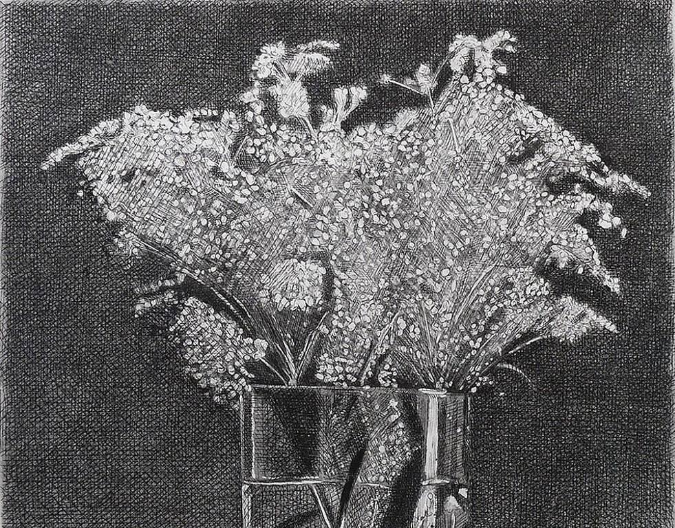 floral etchings
