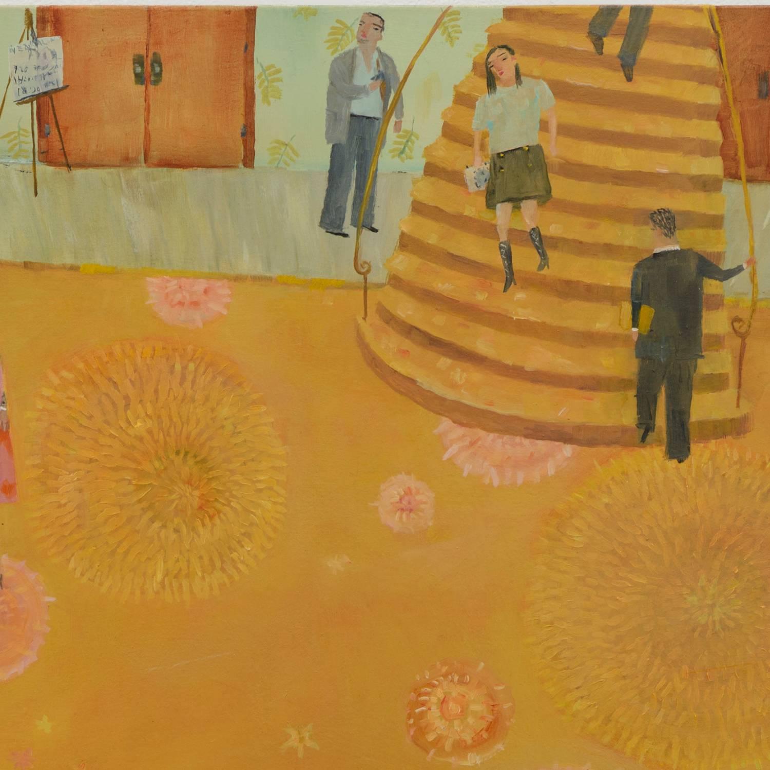 Hotel
oil on canvas 
26 x 34"

Ann Chamberlin's work explores history, identity and the intersection of personal and communal memory. 
She is an American artist that lives and works in Mexico. Her magical and colorful narratives are inspired by