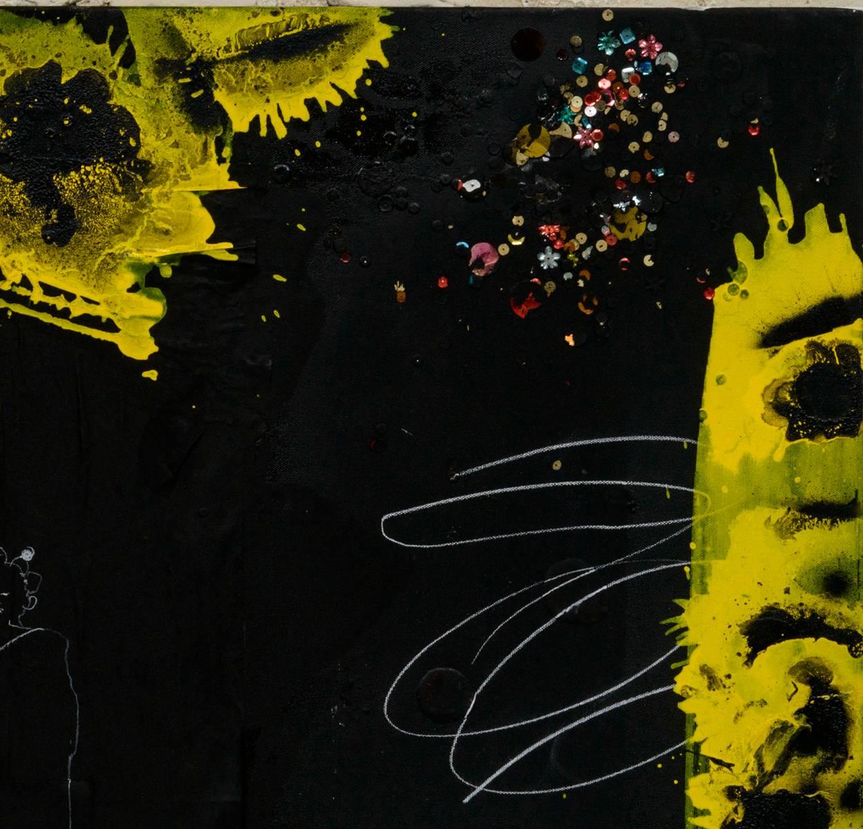 Untitled (RS15-026) - Abstract Painting by Raymond Saunders