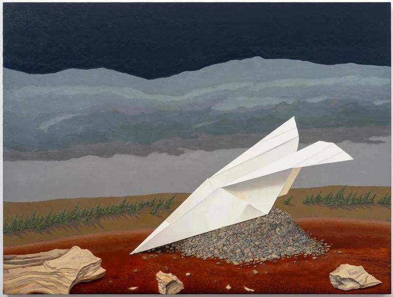 Ron Rizk Landscape Painting - Grounded