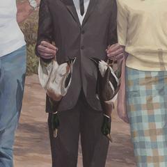 Future Vegetarian, oil painting on wood panel