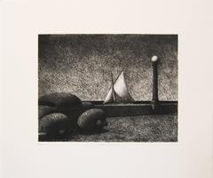 Difficult Crossing, limited edition etching