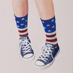 Stars and Stripes, oil painting 