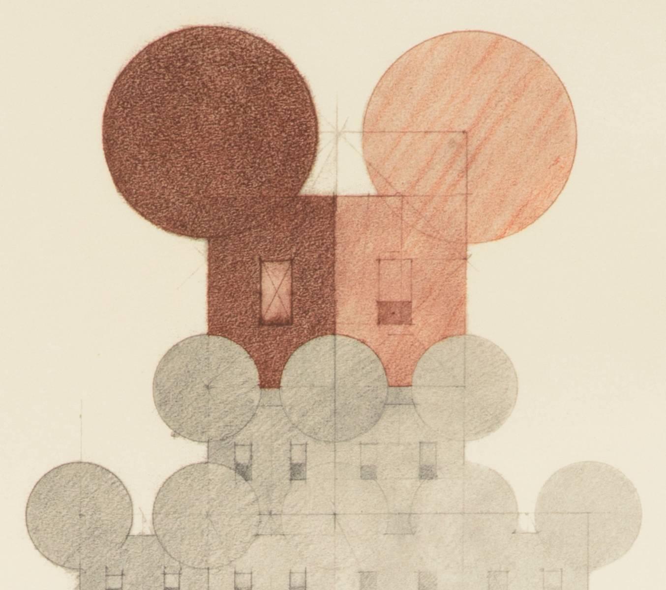 Geometric Mouse Pyramid, lithograph - Print by Claes Oldenburg