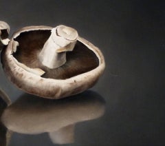 Portobello Mushrooms, still life painting