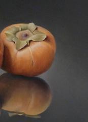 Two Persimmons, still-life painting