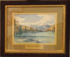 View from the Drawing Room, Balmoral, watercolor painting signed and dated 1894